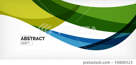 Colorful wave lines abstract background, color line for business or techno presentation 59806523