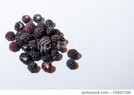 Black raspberry is fragrant and delicious on a Black raspberry is fragrant and delicious on a 59807306