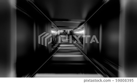 clean black and whitetunnel corridor with glowing lights 3d illustration background wallpaper clean black and whitetunnel corridor with glowing lights 3d illustration background wallpaper 59808395