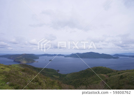 The view from near the red bald mountain of Chiburijima (Shimane Prefecture Oki District chibu) 59808762