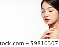 Female beauty white background 59810307
