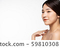 Female beauty white background 59810308