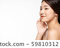 Female beauty white background 59810312