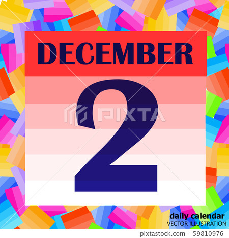 December 2 icon. For planning important day. Illustration. December 2 icon. For planning important day. Illustration. 59810976
