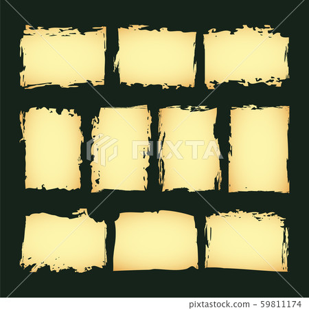 Horizontal and vertical blank Sheet set of antique or old paper template Horizontal and vertical blank Sheet set of antique or old paper template 59811174