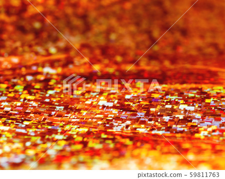 Bright red background. Shiny and sparkling holographic rainbow backdrop. 59811763