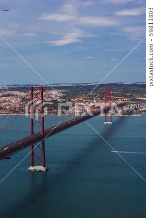 Ponte 25 de Abril is a suspension bridge connecting the city of Lisbon, to the Almada Ponte 25 de Abril is a suspension bridge connecting the city of Lisbon, to the Almada 59811803