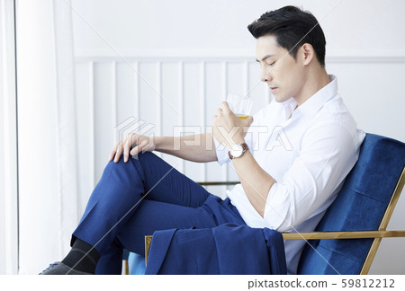 Male business tea time Male business tea time 59812212
