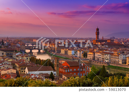 Florence View at sunset 59813070