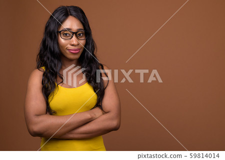Portrait Of Beautiful Young African Woman 59814014