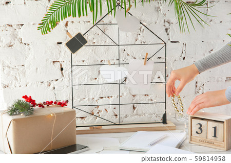 Wishes, dreams and goals, making plan for New Year and Christmas Wishes, dreams and goals, making plan for New Year and Christmas 59814958