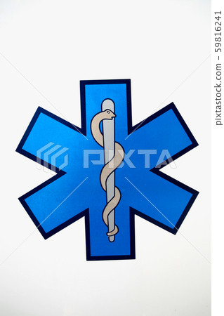 Medical sign isolated on a white background 59816241