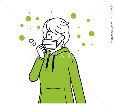 A man who coughs 59817546