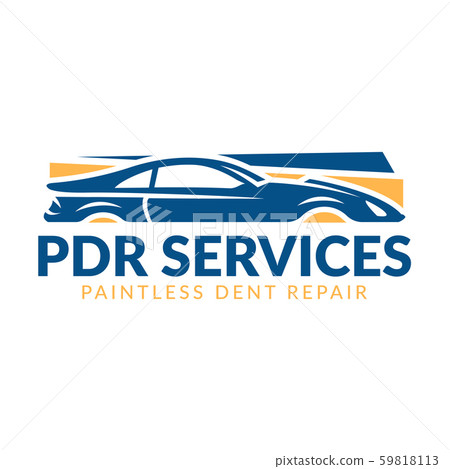 Paintless Dent Repair logo, PDR service logo, 59818113