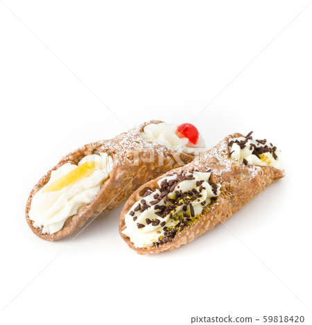 Two cannoli pastries Two cannoli pastries 59818420