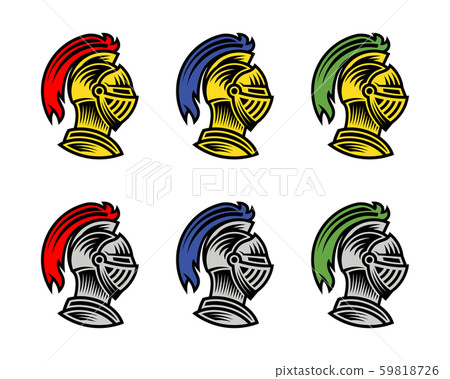 set of Vector of knight helmet, could be use as set of Vector of knight helmet, could be use as 59818726