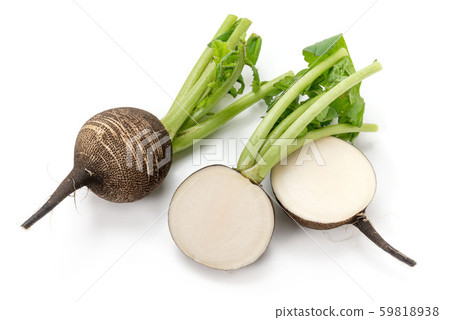Cut black radish Cut black radish 59818938