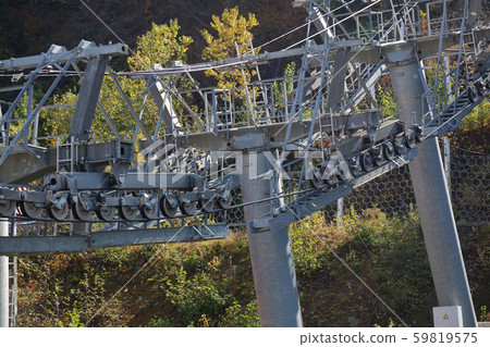 Cableway mechanism in Sochi resort, Russia 59819575