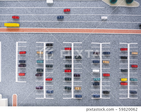 Architecture Model City street Parking lot Aerial view 59820062