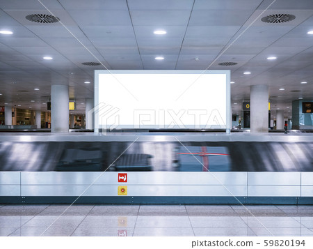 Mock up Signboard Banner Media Advertising at Airport Luggage Carousel Mock up Signboard Banner Media Advertising at Airport Luggage Carousel 59820194