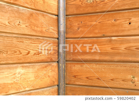 Interior wall made of natural wooden planks 59820402