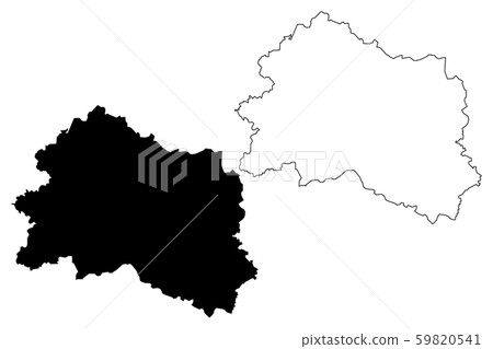 Oryol Oblast Map Vector Stock Illustration 59820541 Pixta