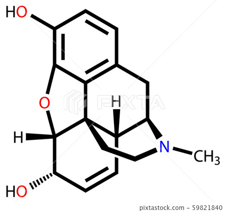 Morphine structural formula 59821840