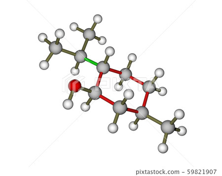The molecule of menthol - Stock Illustration [59821907] - PIXTA