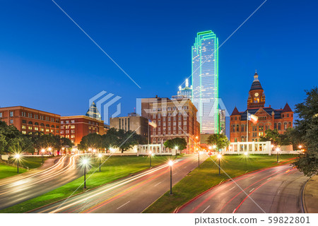 Dallas, Texas, USA skyline over Dealey Plaza Dallas, Texas, USA skyline over Dealey Plaza 59822801