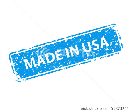 Made in USA stamp vector texture. Rubber cliche Made in USA stamp vector texture. Rubber cliche 59823245