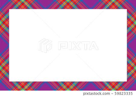 Vintage frame vector. Scottish border pattern 59823335