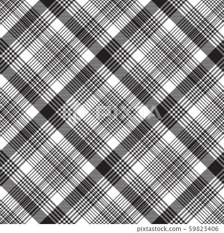 Checkered plaid black white seamless pattern Checkered plaid black white seamless pattern 59823406