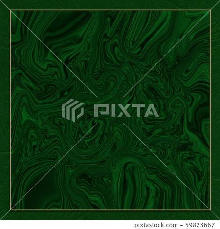Decorative malachite frame background 59823667