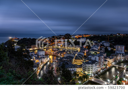 Luarca town at night ultra long exposure Luarca town at night ultra long exposure 59823700