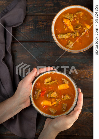 Beef goulash with sour creame Beef goulash with sour creame 59824858