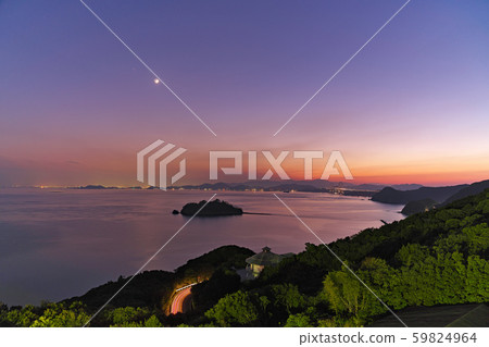 [From Awaji Island to Shikoku (Evening)] Hyogo Prefecture Minamiawaji City 59824964