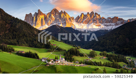 Famous best alpine place of the world, Santa 59825349