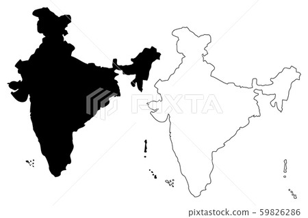 India map vector 59826286