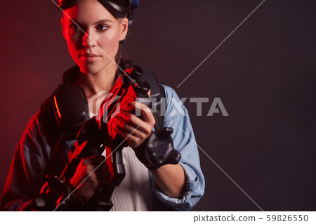 Young beautiful female in game Young beautiful female in game 59826550