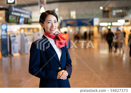 Airport cabin attendant flight attendant 59827373