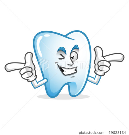 Vector tooth character design or tooth mascot,-插圖素材 [59828184] - PIXTA圖庫