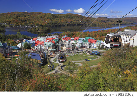Mont Tremblant Lake and village in autumn, Quebec, Canada Mont Tremblant Lake and village in autumn, Quebec, Canada 59828362