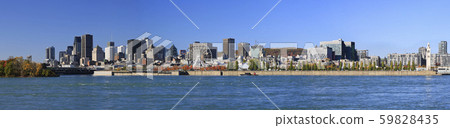 Montreal skyline and Saint Lawrence River in autumn, Canada Montreal skyline and Saint Lawrence River in autumn, Canada 59828435