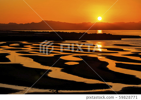 Sunset over the Masutama coast 59828771