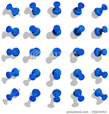 Vector illustration design layout ai eps Realistic push pin when light is applied from the upper right 59829454