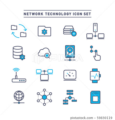 technology, networking, icon 59830119