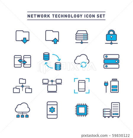technology, networking, icon 59830122
