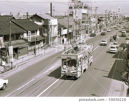 1976仙台市電車道最後一天宮城縣仙台市 照片素材 圖片 圖庫