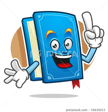 插图素材: got an idea book mascot, book character, book 查看全部