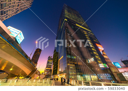 日本東京城市景觀，澀谷爭奪廣場等的景色 59833040
